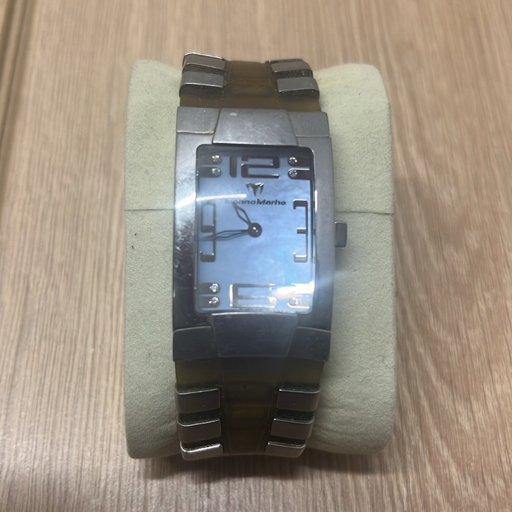 Technomarine Watch pearl dial Square Face